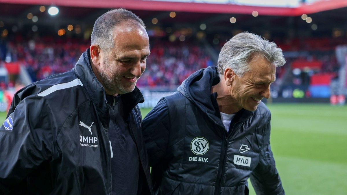 Trainer Steffen (re.) und Schmidt