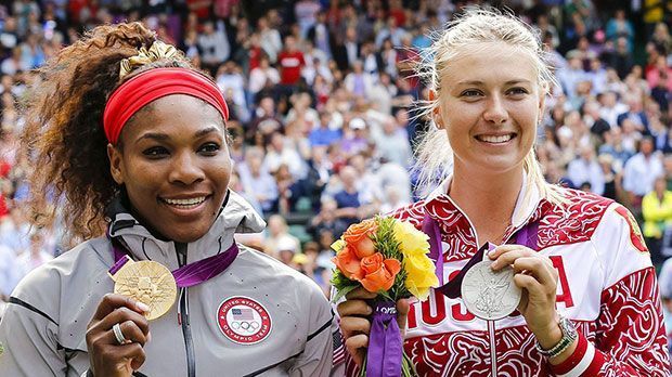 
                <strong>2012: Spiel, Satz und Silber</strong><br>
                Beim olympischen Tennisturnier verpasste sie den großen Wurf ganz knapp. Im Finale unterlag Scharapowa ihrer ärgsten Konkurrentin Serena Williams und holte "nur" die Silbermedaille
              