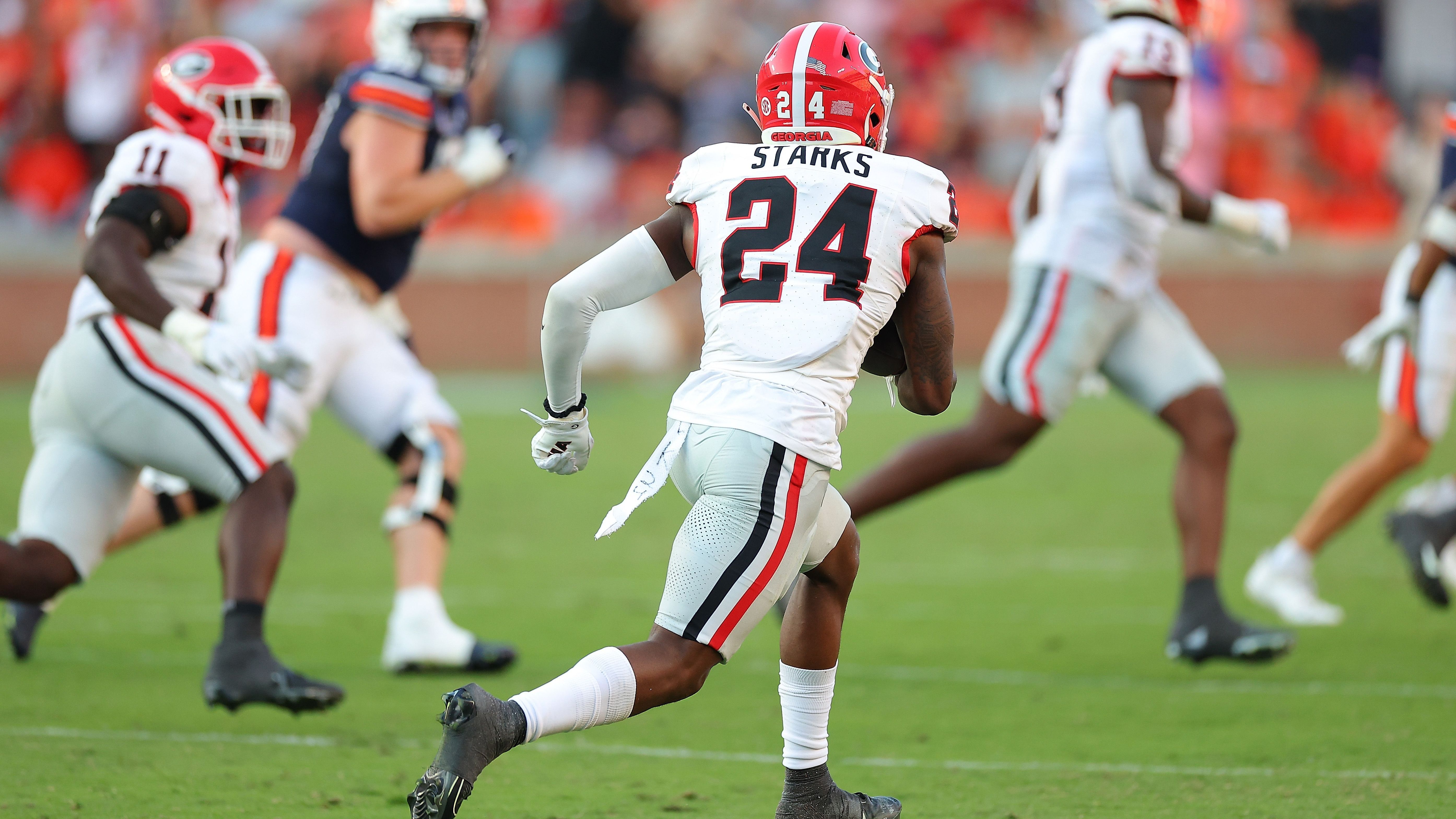 <strong>Platz 7: Malaki Starks</strong><br>Rating: <strong>95</strong><br>Position: Safety<br>Team: Georgia Bulldogs