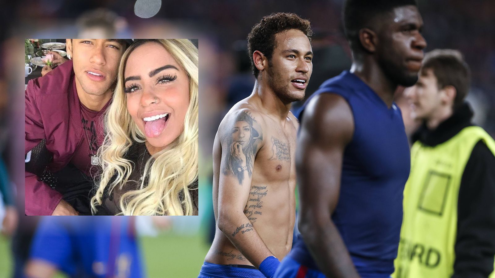 
                <strong>2017: Erst Sensation, dann muskuläre Probleme</strong><br>
                Beim legendären Champions-League-Duell gegen seinen späteren Klub Paris Saint-Germain, drehen Neymar und Co. ein 0:4 aus dem Hinspiel mit einem 6:1 im Rückspiel am 8. März 2017. Anschließend plagen Neymar urplötzlich muskuläre Probleme, im Spiel gegen Deportiva La Coruna am 12. März fällt er aus, am 19. März steht Neymar gegen den FC Valencia wieder topfit auf dem Platz und bereitet beim 4:2-Sieg zwei Treffer vor. Zwischendurch wird Rafaellas 21. Geburtstag gefeiert.
              