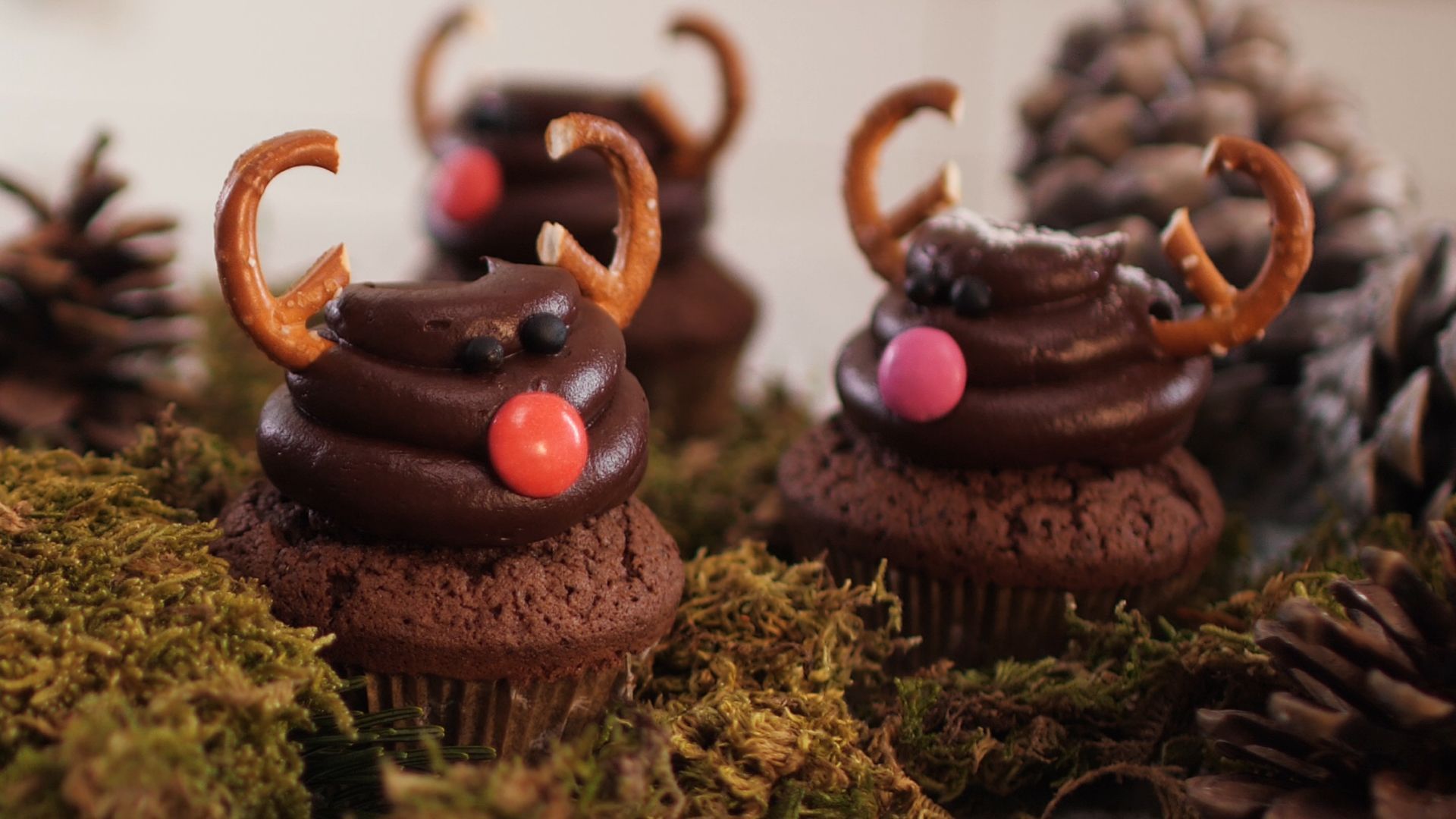 Rentier-Cupcakes