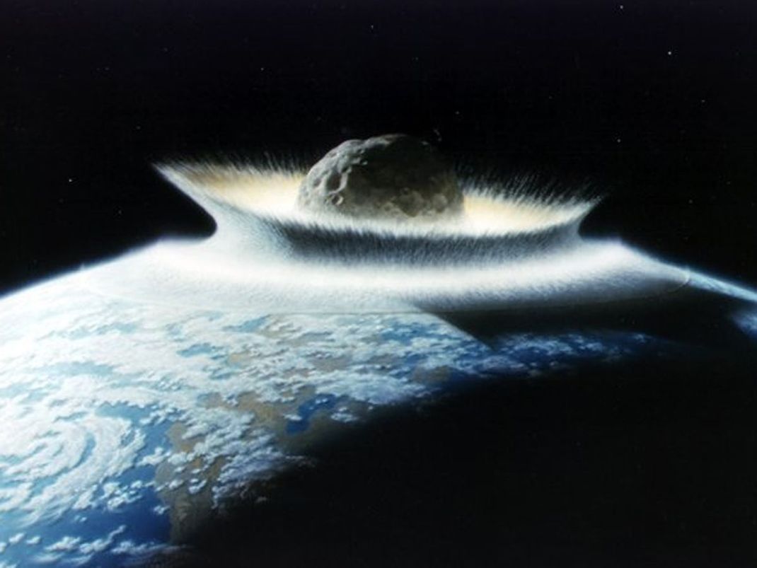Der Einschlag eines großen Asteroiden (oder Kometen) ließ sehr wahrscheinlich die Dinosaurier aussterben.