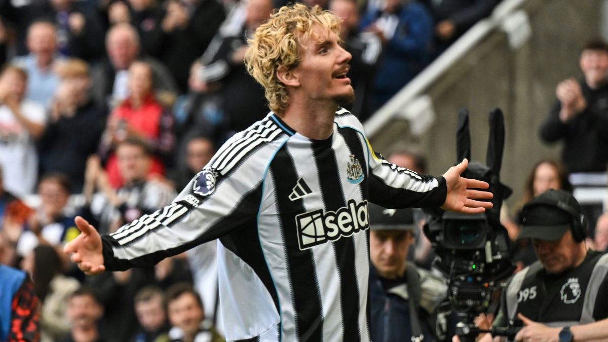Woltemade bejubelt seinen ersten Treffer für Newcastle