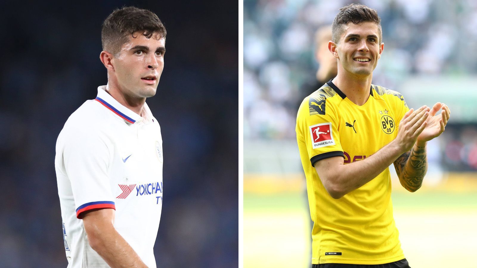 
                <strong>Platz 2: Christian Pulisic </strong><br>
                Von Borussia Dortmund zum FC ChelseaAblöse: 64 Millionen EuroSaison: 2019/20
              