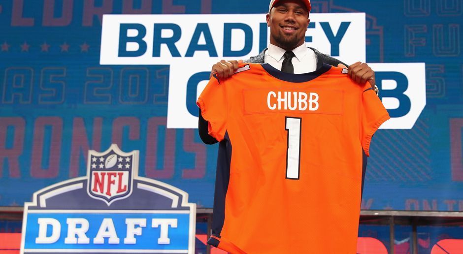 
                <strong>5. Pick - Denver Broncos: DE Bradley Chubb</strong><br>
                Vierjahresvertrag über 27.271.240 US-Dollar, davon 18.098.680 US-Dollar Signing-Bonus
              