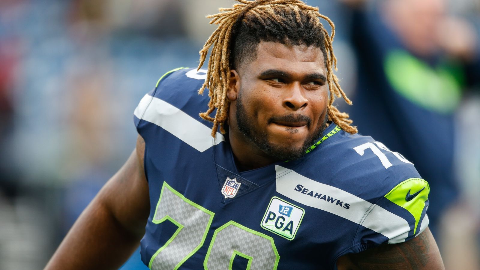 
                <strong>D.J. Fluker (Guard)</strong><br>
                Status: Unrestricted Free AgentAlter: 27Gehalt Saison 2018: 1.406.250 DollarSpiele 2018 (Regular Season + Playoffs): 10 + 1Im Team seit: 2018Erfolge mit Seahawks: -
              