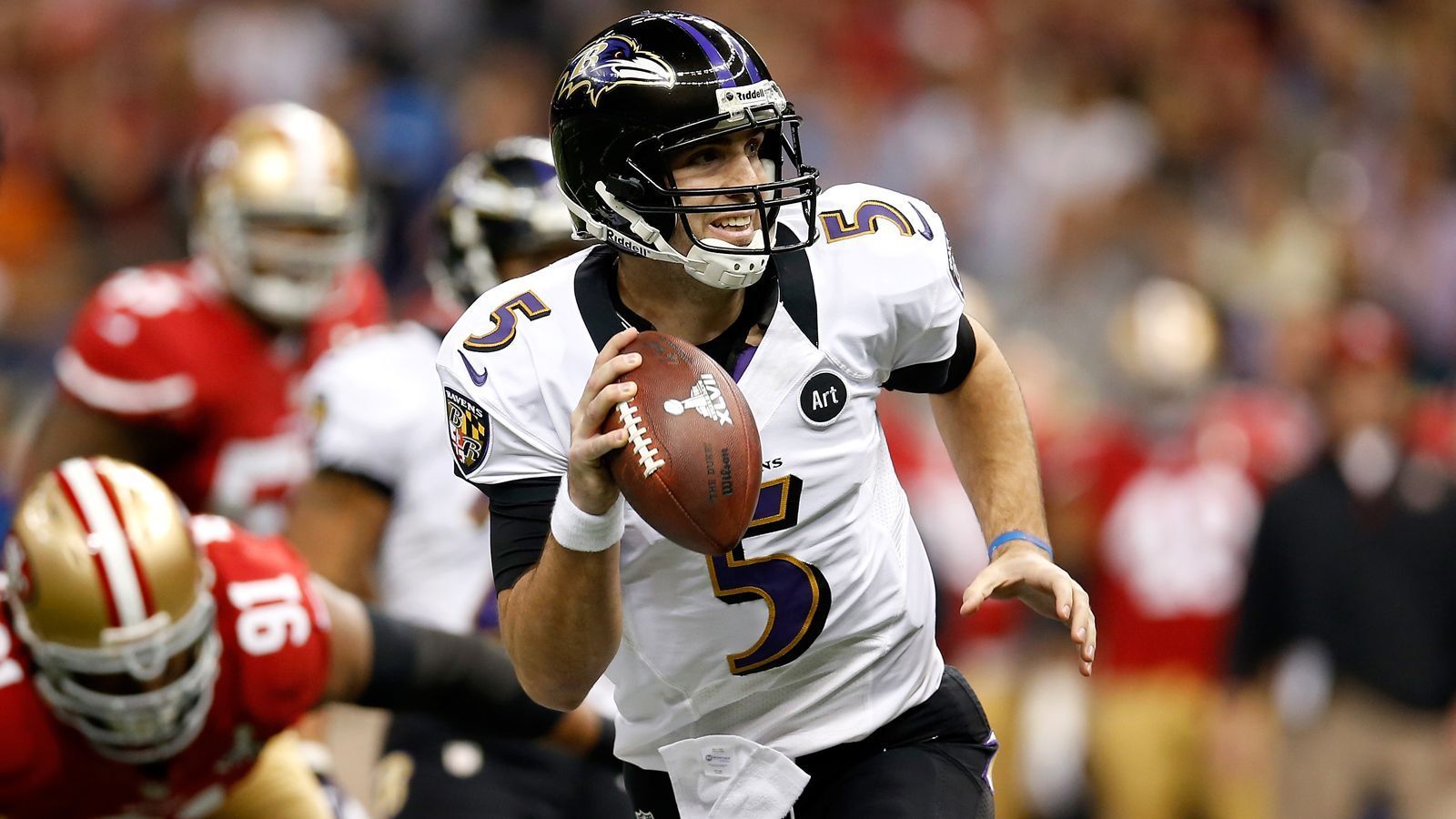 <strong>Super Bowl XLVII</strong><br>
                Baltimore Ravens&nbsp;-&nbsp;San Francisco 49ers 34:31 (3. Februar 2013)<br>Stadion:&nbsp;Mercedes-Benz Superdome&nbsp;(New Orleans)
