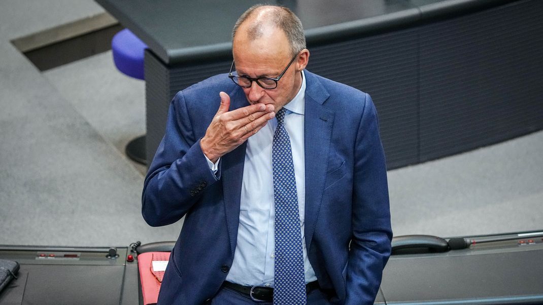 CDU-Chef und Unionsfraktionsvorsitzender Friedrich Merz im Bundestag