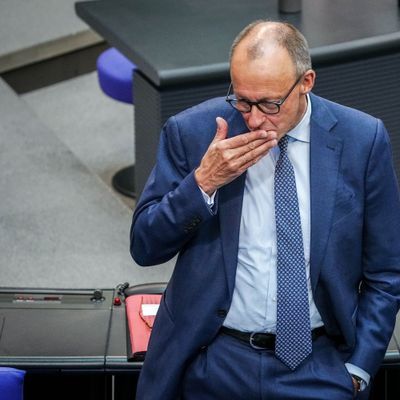 CDU-Chef und Unionsfraktionsvorsitzender Friedrich Merz im Bundestag