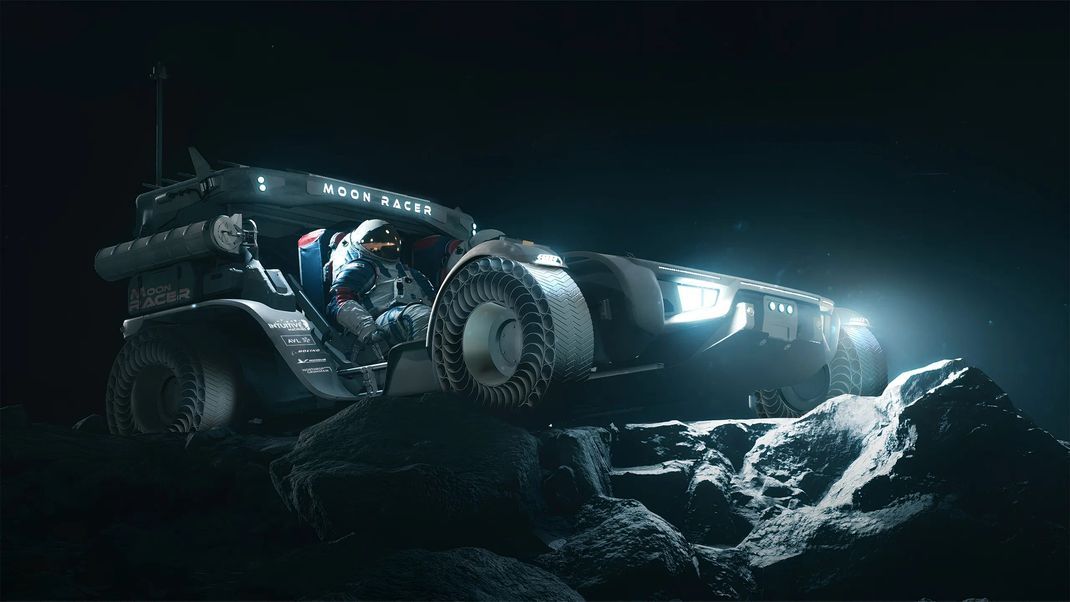 Moon Racer: das Roverkonzept von Intuitive Machines. Das Unternehmen hat im Februar bereits eine Landefähre zum Mond geschickt.