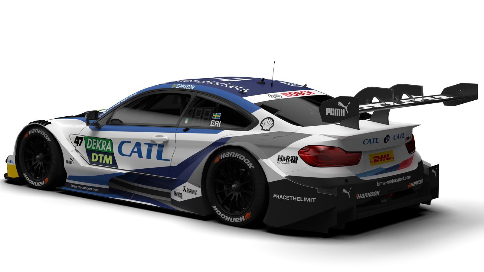 
                <strong>Joel Eriksson (BMW)</strong><br>
                Joel Eriksson wird 2019 im CATL BMW M4 DTM mit der Nummer 47 in der DTM an den Start gehen. Bislang war der Hersteller von Energiespeichersystemen als Official Partner im werksunterstützten Kundensport und in der FIA WEC eingebunden. Eriksson: "Es ist mein zweites Jahr in der DTM und für dieses habe ich mir jede Menge vorgenommen. Ich hoffe darauf, gemeinsam mit CATL so oft wie möglich um die vorderen Platzierungen fahren zu können und werde alles dafür geben."
              