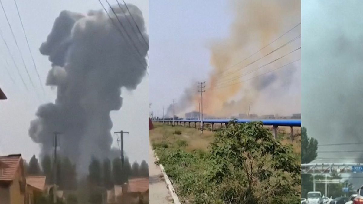 China: Riesige Explosion in Chemiefabrik