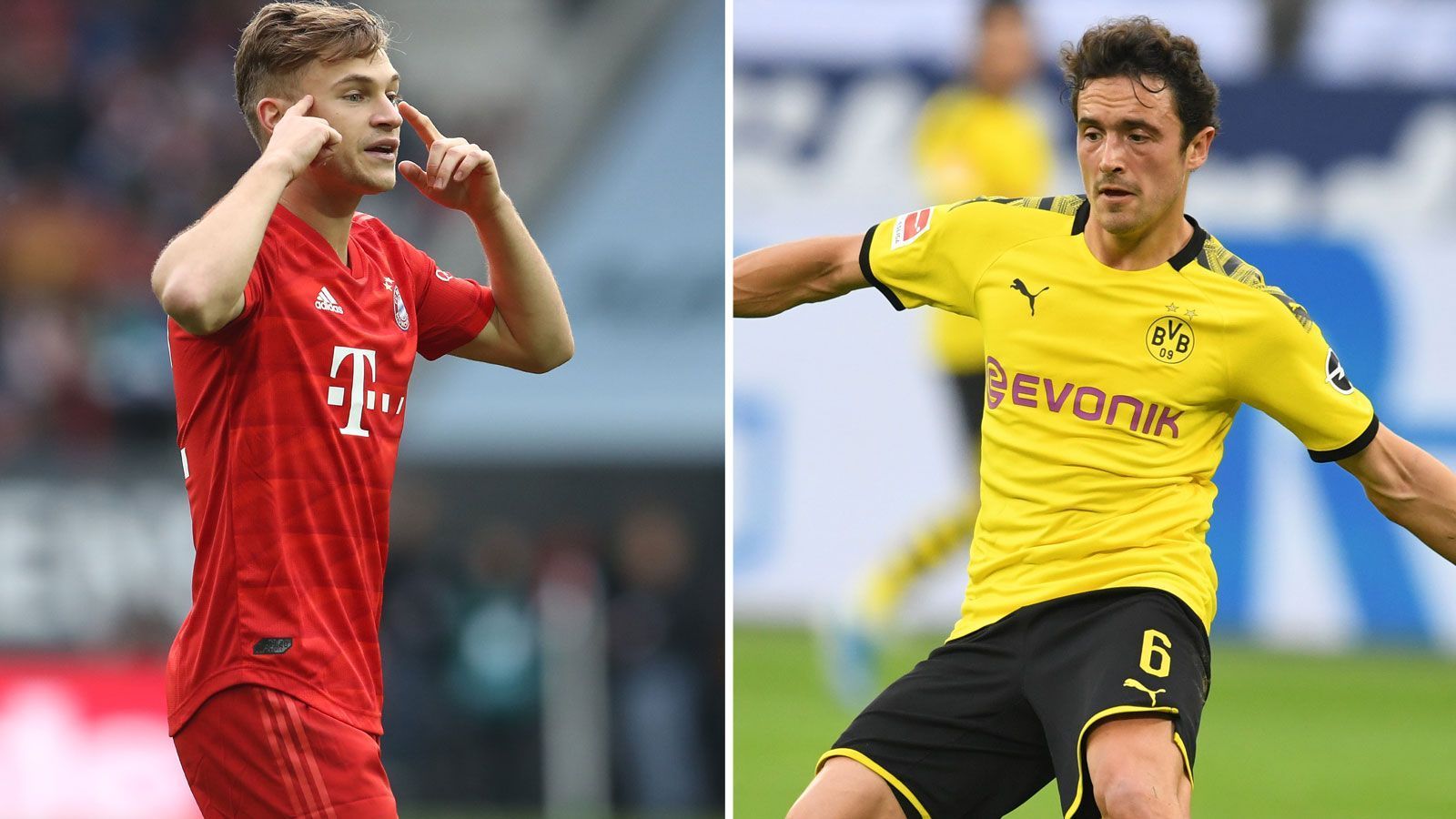 
                <strong>Rechtes defensives Mittelfeld: Joshua Kimmich vs. Thomas Delaney</strong><br>
                In dieser Saison darf Kimmich (l.) überwiegend auf seiner Schokoladenposition im defensiven Mittelfeld ran, dabei liefert der Unverzichtbare solide ab und besticht vor allem als Vorlagengeber. Wie der frühere Leipziger bringt auch Delaney eine ordentliche Portion Aggressivität mit. Der Däne dürfte eben wegen dieser Stärke den Vorzug vor dem passstärkeren Weigl bekommen, der zuletzt gesetzt war. Den Punkt in diesem Duell geht aber nach München, was die erneute Führung bedeutet: 4:3.
              