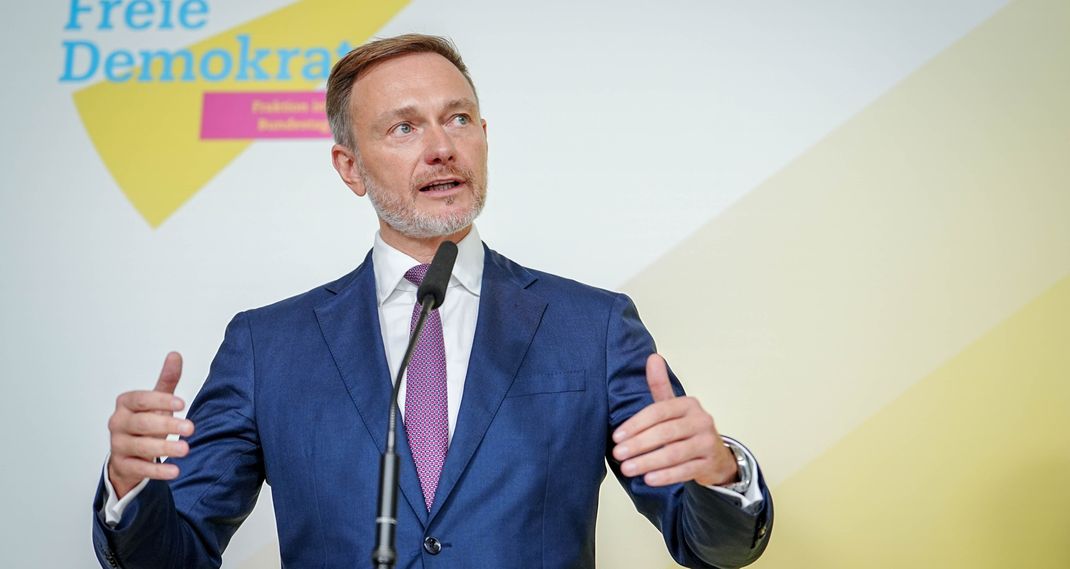 Christian Lindner (FDP), Bundesminister der Finanzen und FDP-Parteivorsitzender.