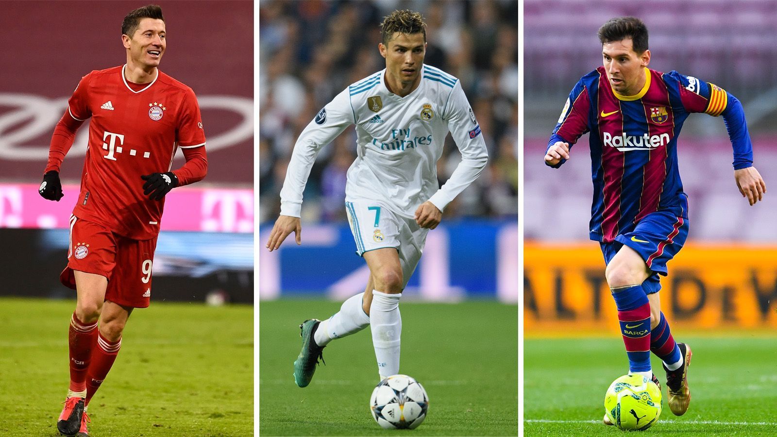 
                <strong>Cristiano Ronaldo, Messi und Co. - Alle Weltfußballer der Geschichte </strong><br>
                Seit 1991 gibt es jährlich einen Spieler, der zum Weltfußballer des Jahres gewählt wird. ran zeigt euch alle Spieler, die bis heute als Weltfußballer des Jahres ausgezeichnet wurden.
              