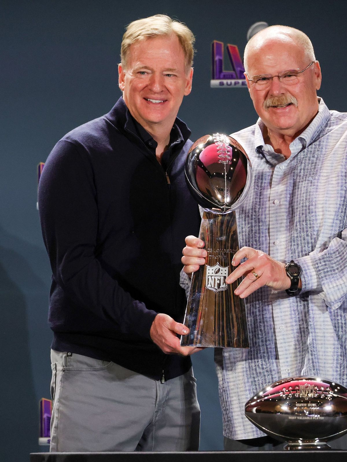 Super Bowl LVIII - Winning Head Coach and MVP Press Conference