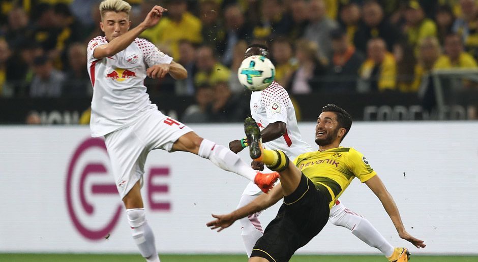 
                <strong>Nuri Sahin</strong><br>
                Wie die gesamte Dortmunder Offensive mit guten ersten 25 Minuten. In der 20. Minute kommt er aus rund zwölf Metern direkt zum Abschluss – knapp am linken Winkel vorbei. Kommt danach nicht mehr so recht zur Entfaltung, weil Leipzig das Spielgeschehen bestimmt. Wird zur Halbzeit für Weigl ausgewechselt. ran-Note: 3
              