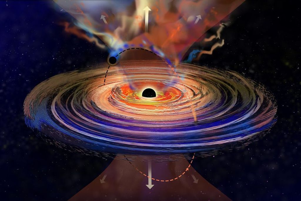 Black hole with 'hiccups'
