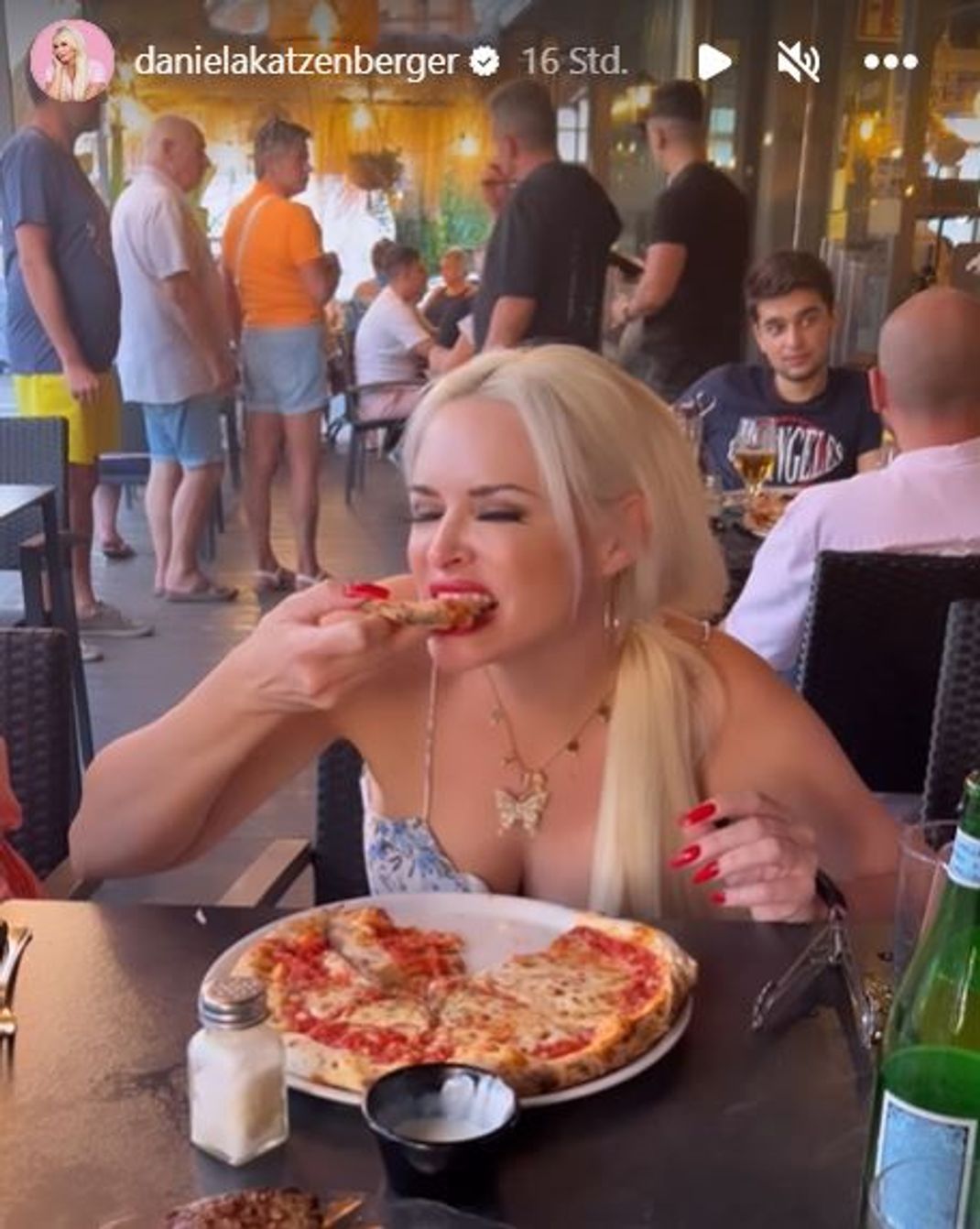 Obwohl es einmal die Woche Pizza gibt: Daniela Katzenberger hat fast zehn Kilogramm abgenommen.