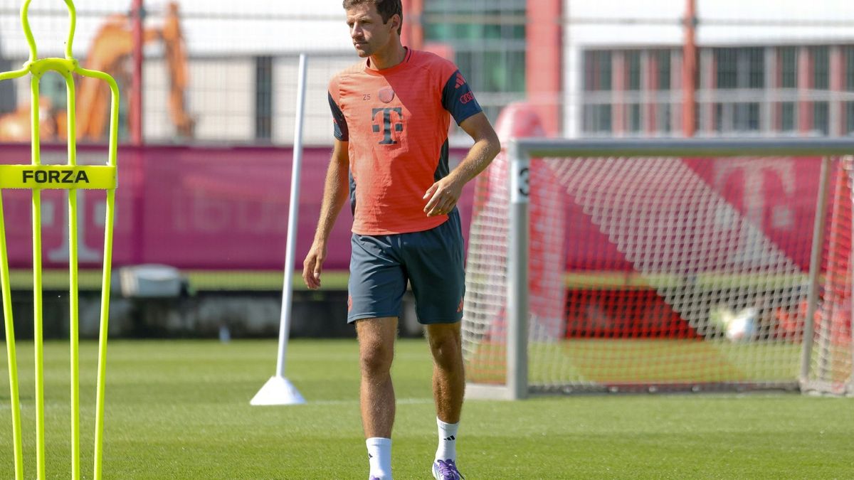 Thomas Müller hielt sich zuletzt bei Bayern fit
