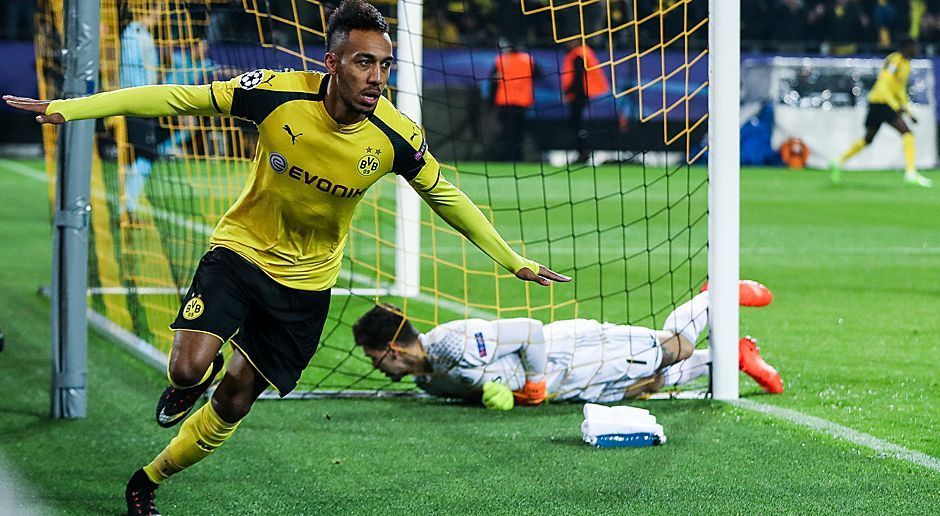 
                <strong>Pierre-Emerick Aubameyang (Borussia Dortmund)</strong><br>
                Besser stehen die Chancen für einen persönlichen Titel Pierre-Emerick Aubameyangs. Sollte Dortmunds Knipser die Torjägerkanone der Champions League gewinnen, zahlt der Wettanbieter für jeden Euro Einsatz 15 Euro aus. Nach seinem Dreierpack beim 4:0 über Benfica Lissabon liegt der Gabuner noch vier Treffer hinter Lionel Messi vom FC Barcelona. Der mit Paris St. Germain gescheiterte Edinson Cavani hat ein Tor mehr auf dem Konto als Aubameyang.
              