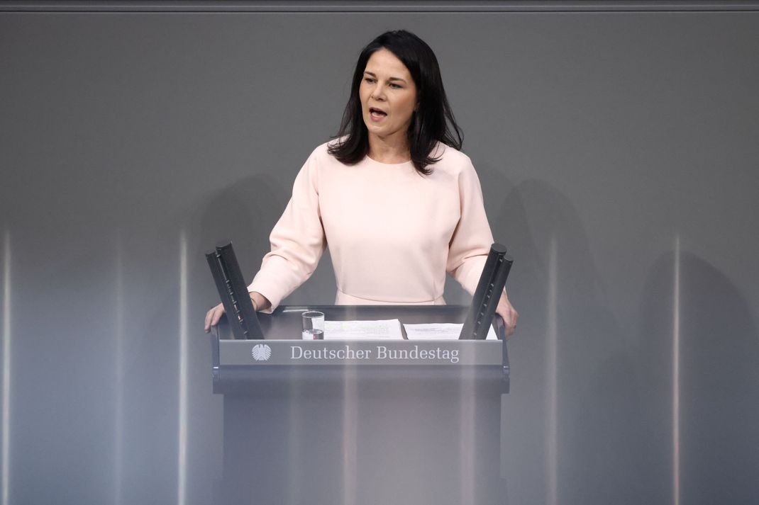 Annalena Baerbock wird wohl zum letzten Mal im Bundestag sprechen. (Archivbild)