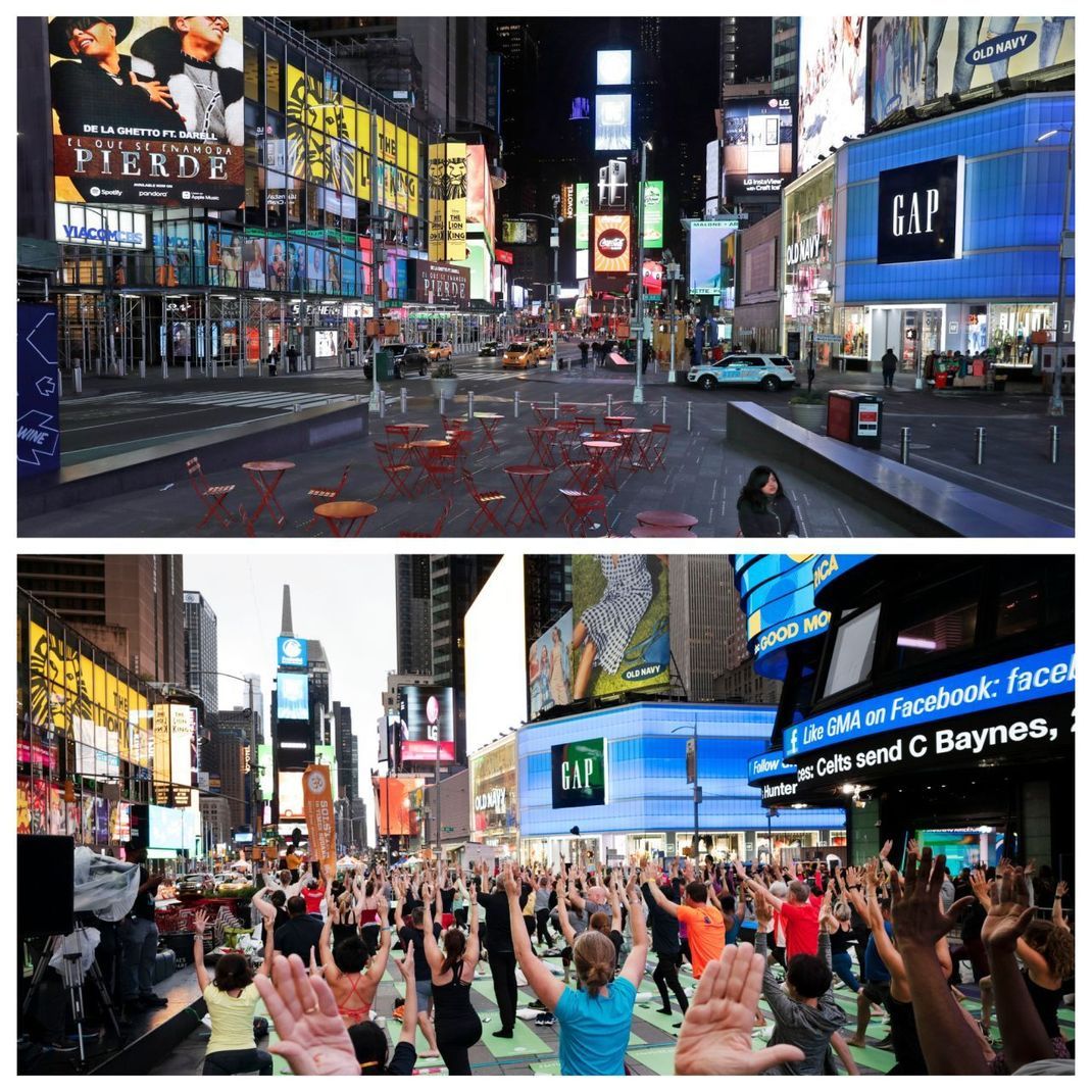 Shops, Musical-Theater, Clubs und Events: Am Times Square tobt das Leben eigentlich 24 Stunden am Tag. Aber nicht in diesen Wochen ...