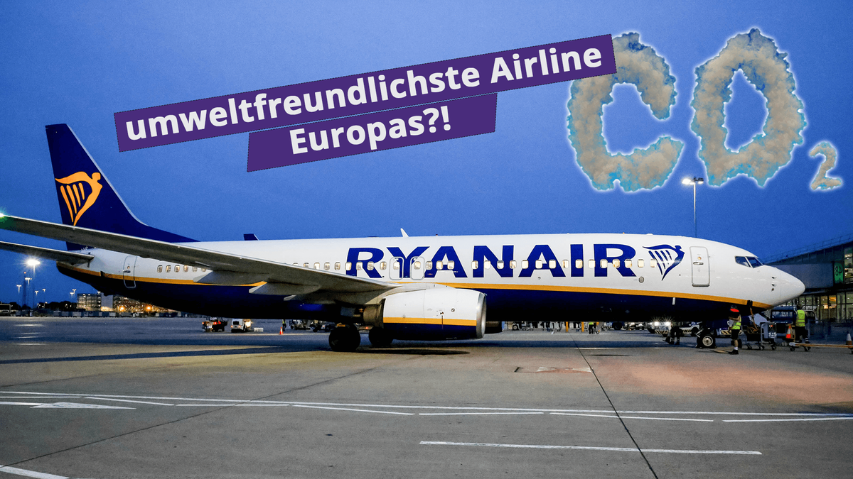 Trotz 3600 Kurzstreckenflüge täglich: Ryanair gilt als eine der umweltfreundlichsten Airlines Europas.