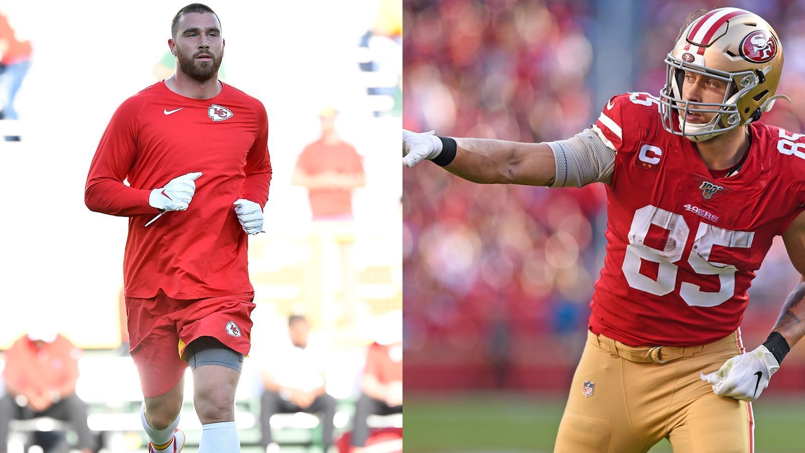 
                <strong>Kelce vs. Kittle: Run Blocking</strong><br>
                Kittle gilt als einer der besten Blocker auf seiner Position. Laut der "Washington Post" ist das Running Game der 49ers deutlich effektiver, wenn der 26-Jährige auf dem Feld steht. In den 14 Saisonspielen mit Kittle erzielte San Francisco pro Lauf 4,8 Yards im Schnitt - in den zwei Spielen ohne ihn waren es nur 2,6 Yards. Kelce gilt als solider Blocker - im Laufspiel hat er allerdings nicht die gleiche Präsenz wie Kittle.
              