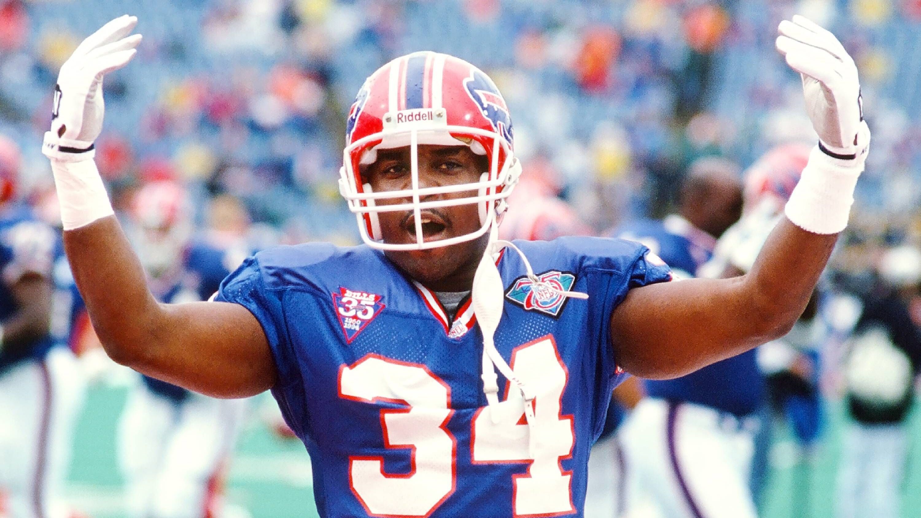 <strong>Buffalo Bills - Thurman Thomas</strong><br>Rushing-Yards: 11.938<br>Rushing-Touchdowns: 65<br>Jahre im Team: 12<br>Absolvierte Spiele: 160