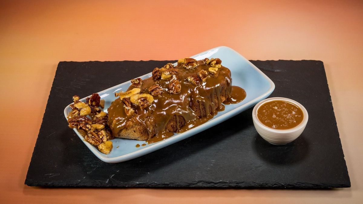 Jochens „Sticky Toffee Pecan Brittle Banana Bread”