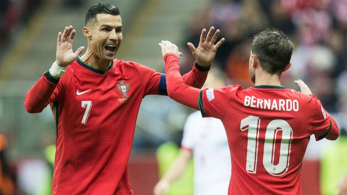 Portugals Torschützen: Ronaldo und Bernardo Silva