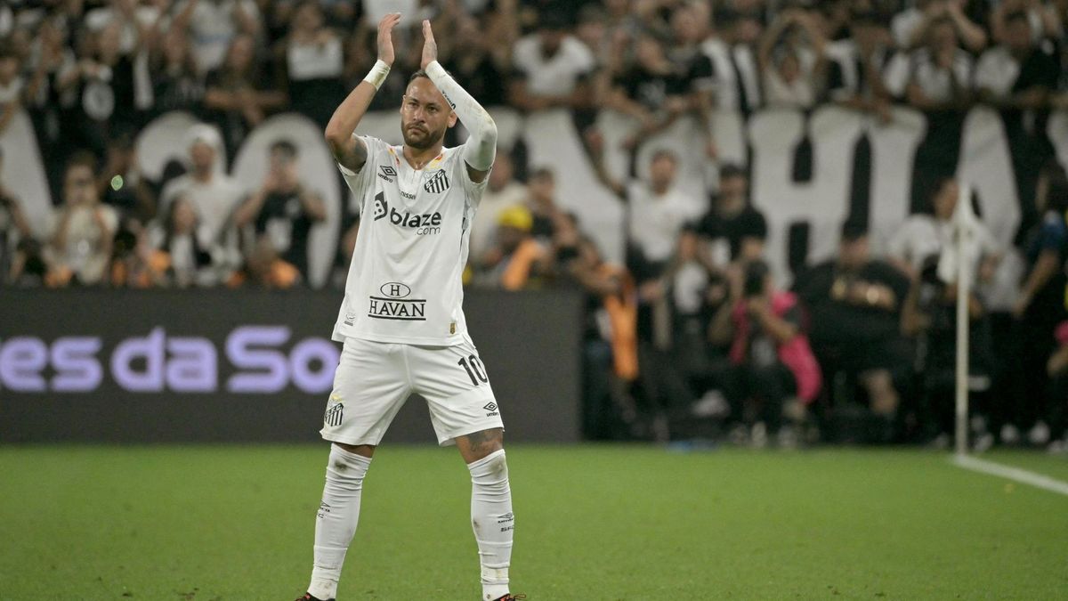 Neymar im Einsatz für den FC Santos