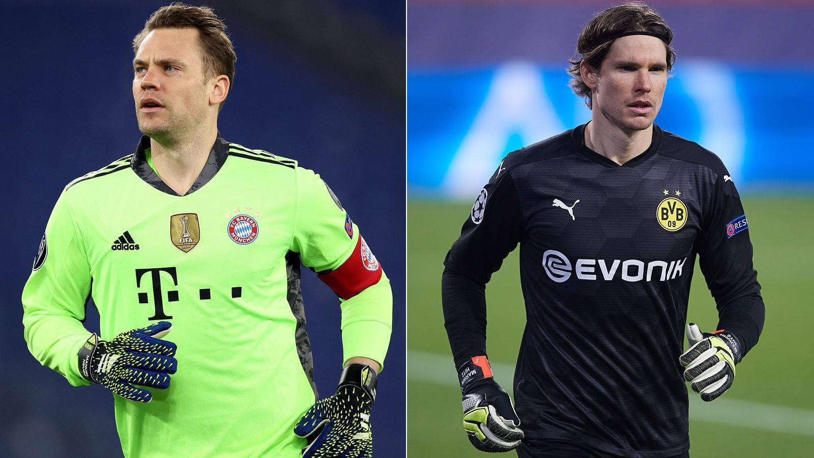 
                <strong>Tor: Manuel Neuer vs. Marwin Hitz</strong><br>
                Trotz seiner 34 Jahre ist der Bayern-Keeper noch immer unter den Top 3 der besten Torhüter der Welt anzusiedeln. Die schwächelnde Defensive des Rekordmeisters bietet ihm in diesem Jahr die "Chance", sein Können häufiger als gewohnt unter Beweis zu stellen und Neuer erledigt diese Aufgabe mit Bravour. Sein BVB-Kontrahent Hitz hat sich in den vergangenen Wochen den Platz zwischen den Pfosten erkämpft und scheint momentan die Nase vorn zu haben gegenüber Roman Bürki. Doch der Punkt geht klar an Neuer. 1:0 für Bayern.
              