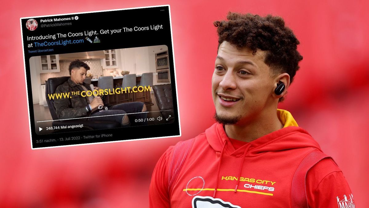 Pat Mahomes Bier-Werbung