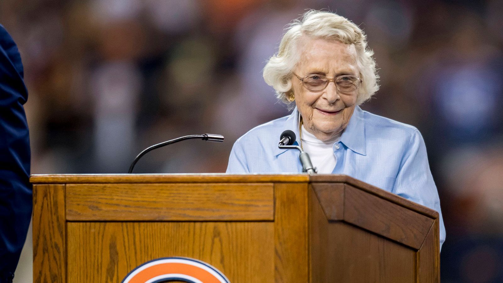 <strong>Platz 29: Virginia Halas McCaskey - Chicago Bears</strong><br>
                • Reinvermögen: 1,3 Milliarden US-Dollar* (2 Milliarden, -35 %, -4 Plätze)<br>*Familienvermögen
