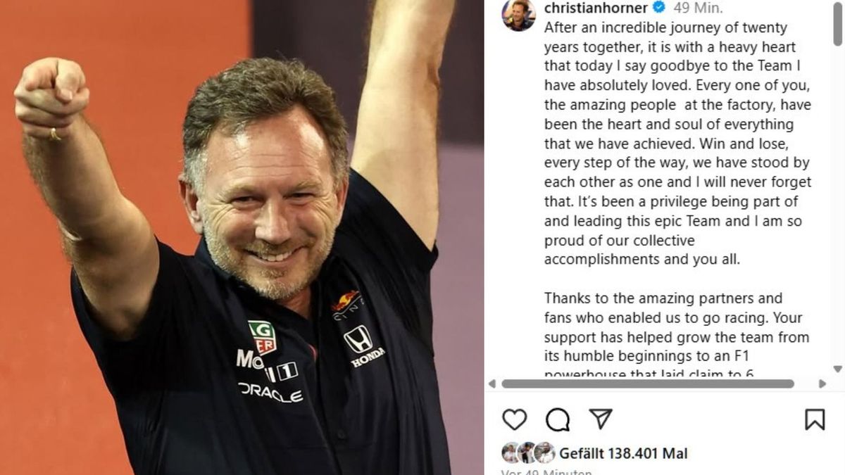 Am Mittwochabend hat Christian Horner sein erstes Statement veröffentlicht