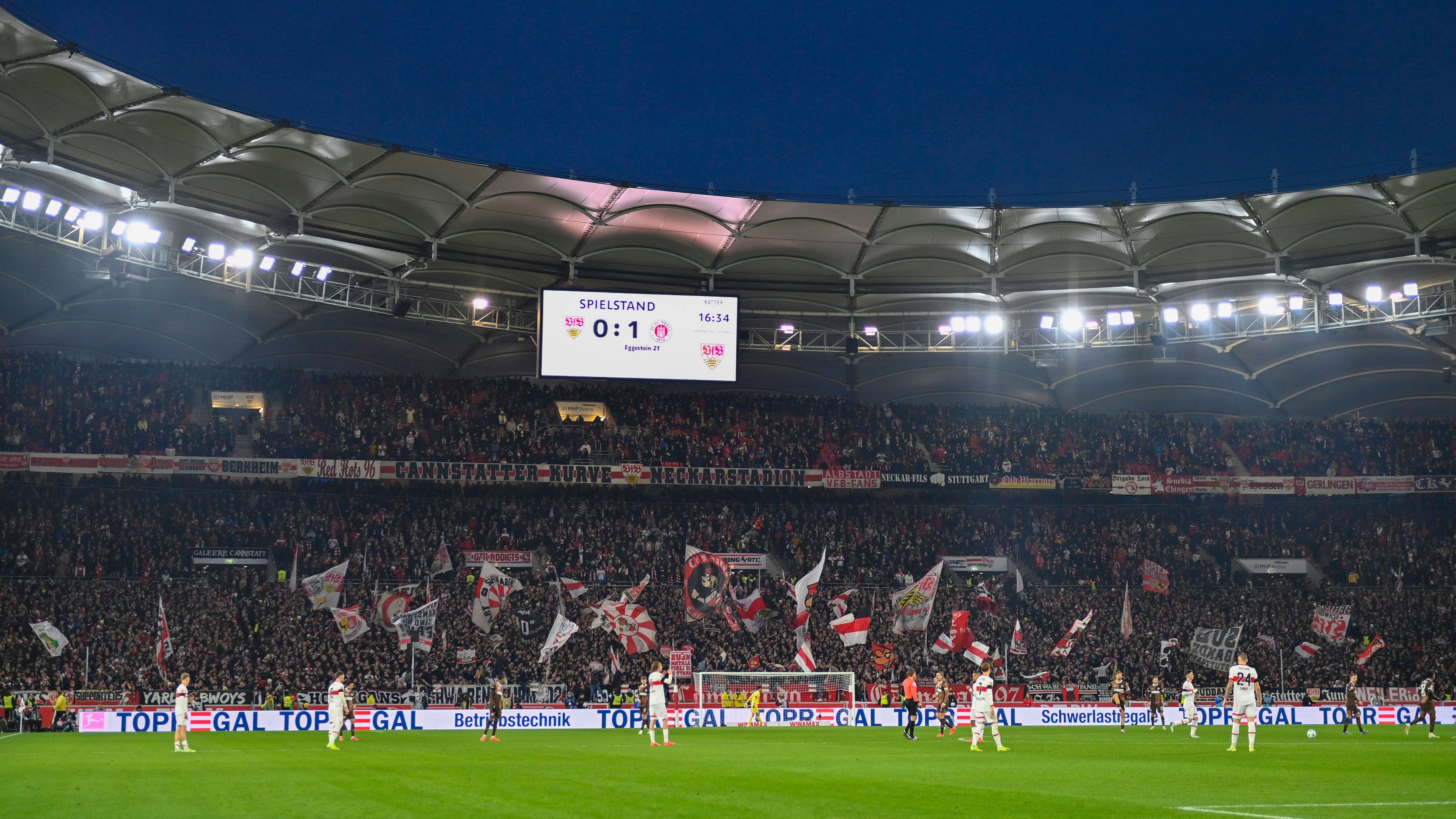 <strong>4. Platz: VfB Stuttgart - Schnitt: 57.935</strong><br>- Stadion: MHPArena<br>- Kapazität: 60.449