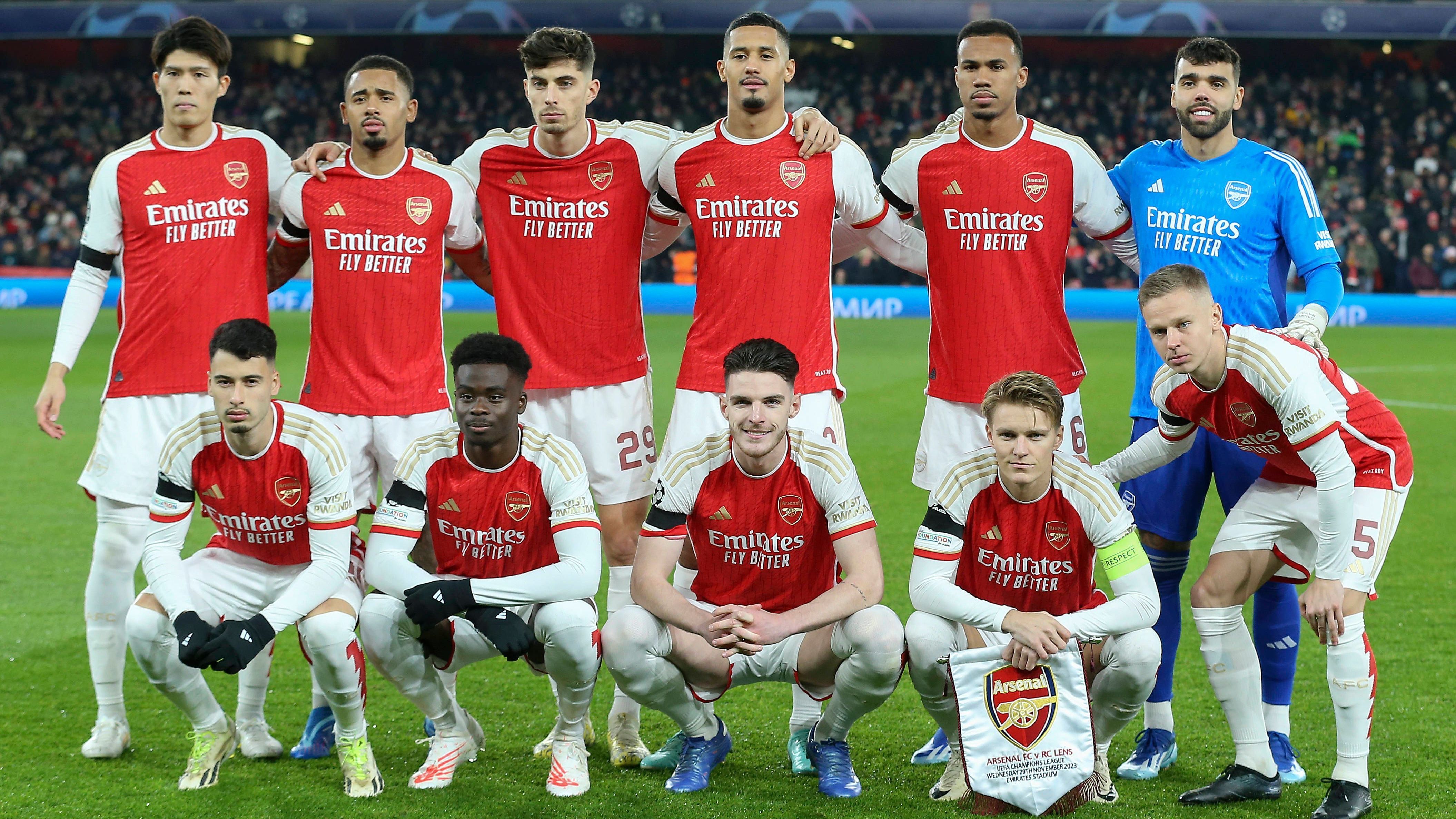 <strong>Gruppe B: FC Arsenal</strong><br>Die "Gunners" haben am fünften Spieltag den Deckel draufgemacht, und das sehr eindrucksvoll. Nach einem 6:0 gegen Lens ist auch der Gruppensieg sicher.