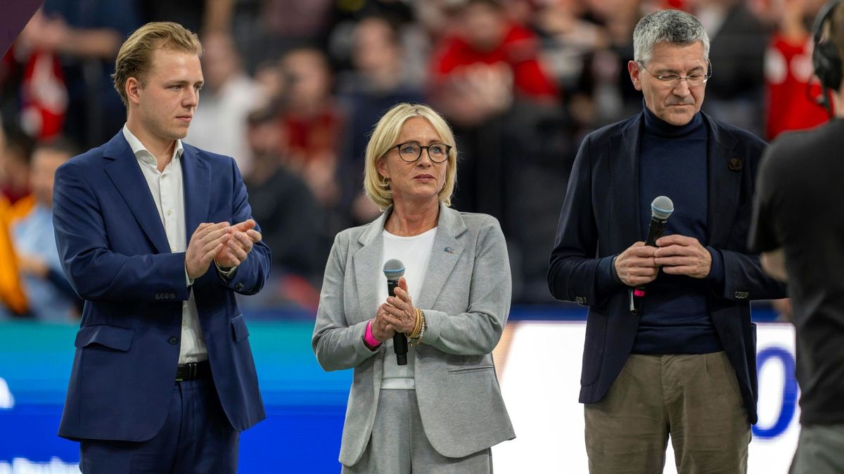 Joel Beckenbauer (l.) und seine Mutter Heidi