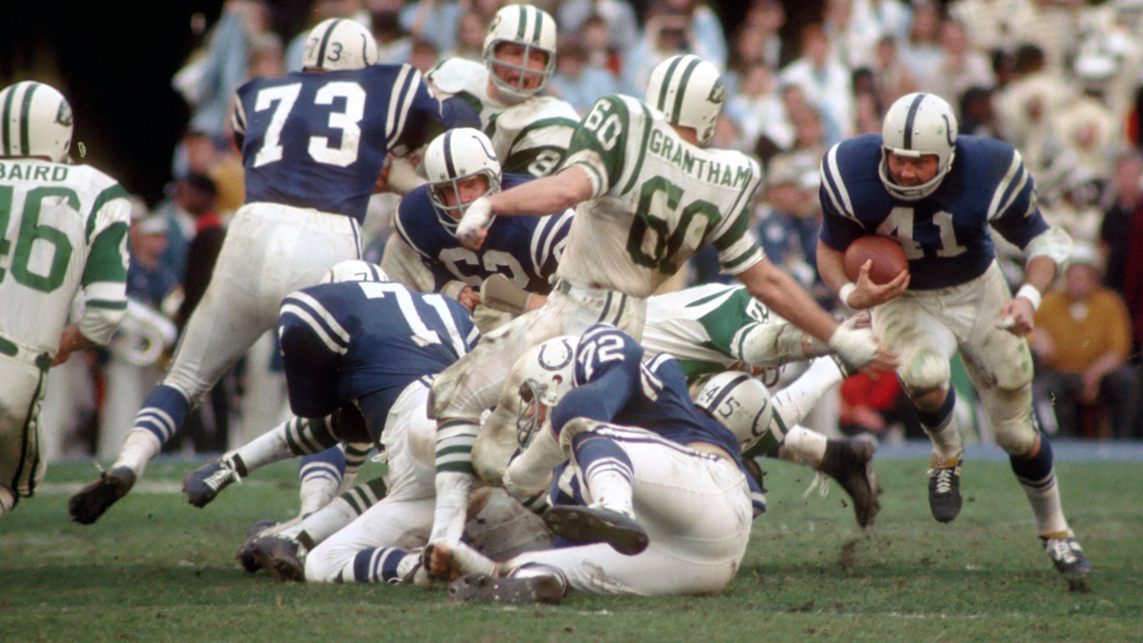 <strong>Platz 28: New York Jets</strong><br>Letzte Super-Bowl-Teilnahme: Saison 1968<br>Gegner: Baltimore Colts<br>Ergebnis: 16:7