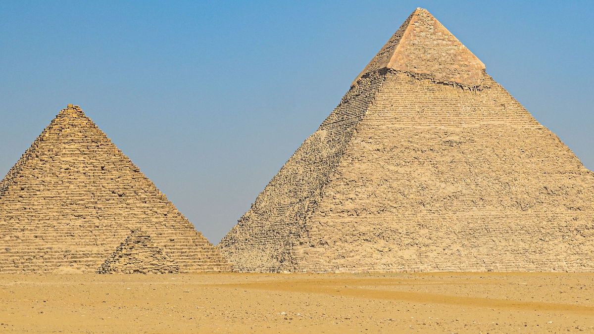 Traumziel die Pyramiden von Gizeh in Ägypten