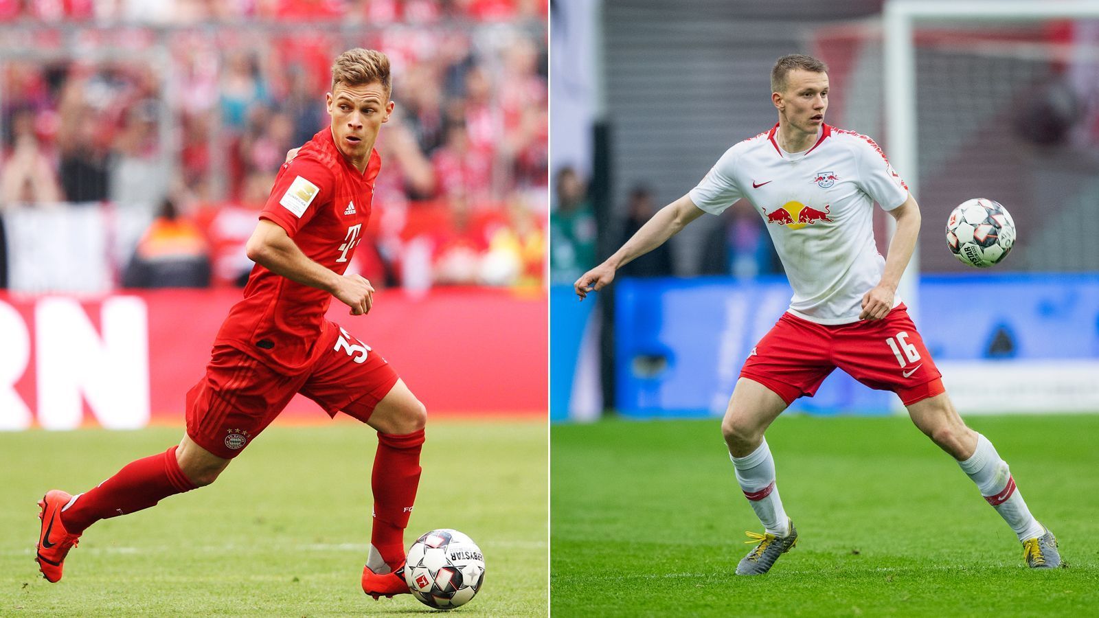 
                <strong>Joshua Kimmich vs. Lukas Klostermann</strong><br>
                Ein hochklassiges Duell liefern sich auch die beiden Rechtsverteidiger. Mit Kimmich und Klostermann stehen bei beiden Teams deutsche Nationalspieler auf dem Platz. Während Kimmich beim FC Bayern jede einzelne Bundesliga-Minute auf dem Platz stand, wurde Klostermann zuletzt am 34. Spieltag gegen Bremen geschont. Defensiv ist Klostermann vielleicht einen Tick stabiler als Kimmich, der Bayern-Mann punktet dafür offensiv: Zwar hat Klostermann mehr Tore erzielt (fünf, Kimmich hat zwei), doch Klostermanns einem Assist stehen gigantische 13 bei Kimmich gegenüber. Nur Jadon Sancho hatte in der Bundesliga mehr. Deshalb: Punkt Bayern! 1:1
              