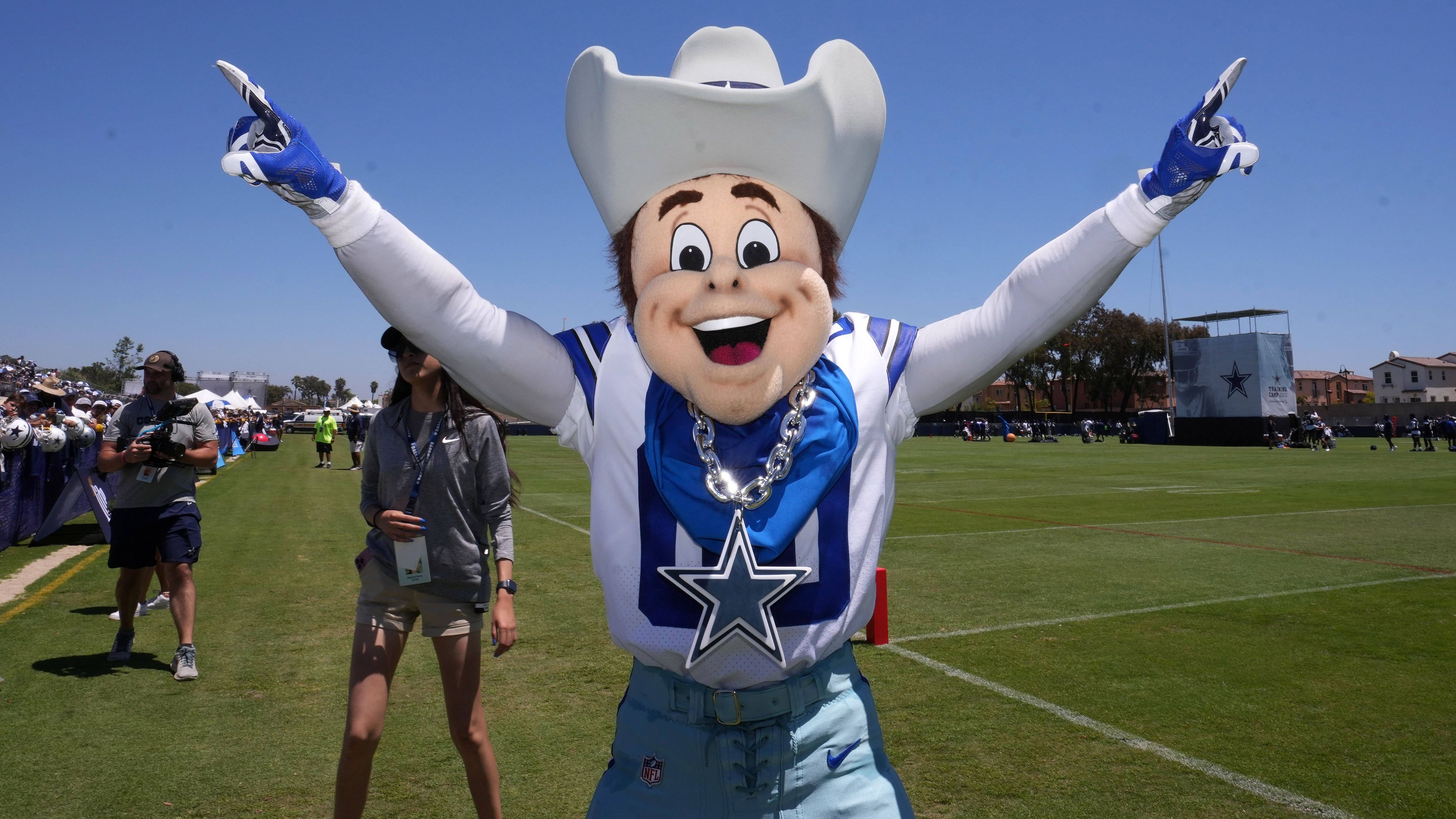 <strong>Dallas Cowboys</strong><br>Offizielles Maskottchen: Rowdy<br>ChatGPT: Tex Ranger<br>Erklärung: Western-Flair pur