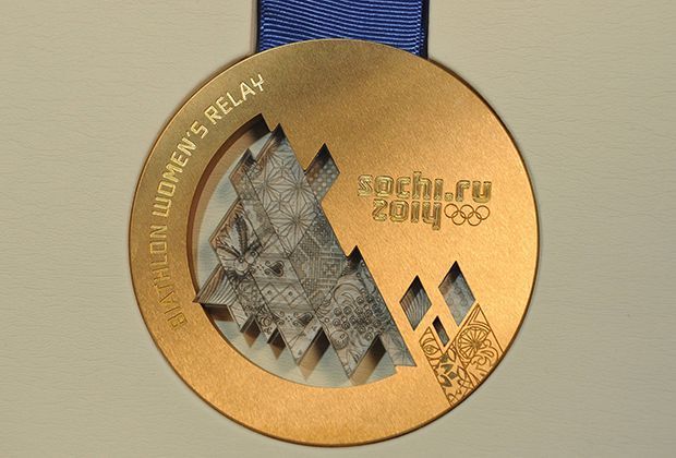
                <strong>Bronzemedaille von Sotschi</strong><br>
                Mit dieser Medaille darf in Sotschi der Drittplatzierte nach Hause gehen.
              