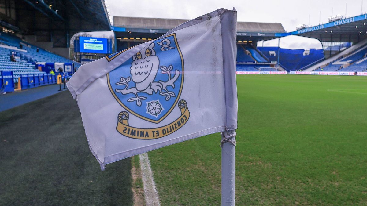 Sheffield Wednesday v Derby County EFL Sky Bet Championship 01 01 2025. A general view inside Hillsborough Stadium corner flag blows in the wind during the EFL Sky Bet Championship match between Sh...