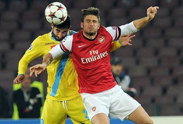 
                <strong>SSC Neapel - FC Arsenal 2:0</strong><br>
                Ordentlich zur Sache geht es auch bei Neapel gegen Arsenal - für Olivier Giroud und Co. ein hartes Stück Arbeit in Italien
              