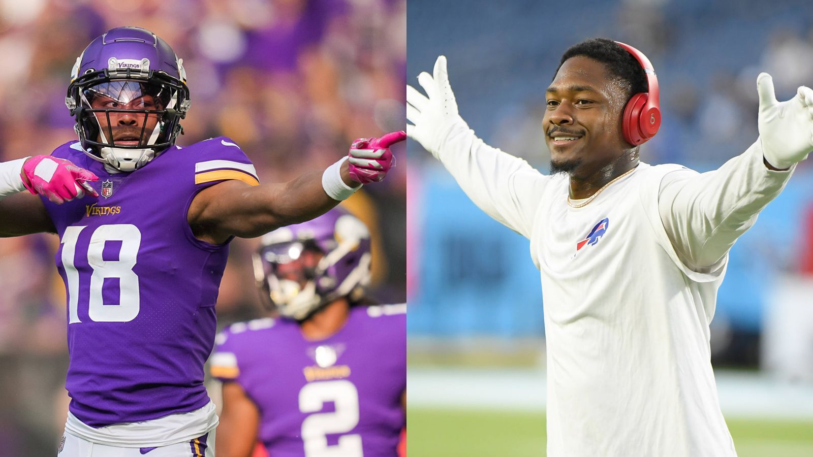 
                <strong>Justin Jefferson gegen Stefon Diggs: Das Duell der Receiver-Stars</strong><br>
                Die Partie zwischen den Minnesota Vikings und den Buffalo Bills (Sonntag, 19 Uhr, live auf ProSieben und ran.de) ist auch das Duell zwischen Justin Jefferson und Stefon Diggs – zwei der effektivsten Wide Receiver der NFL. ran unterzieht die beiden Passempfängern einem Vergleich.
              