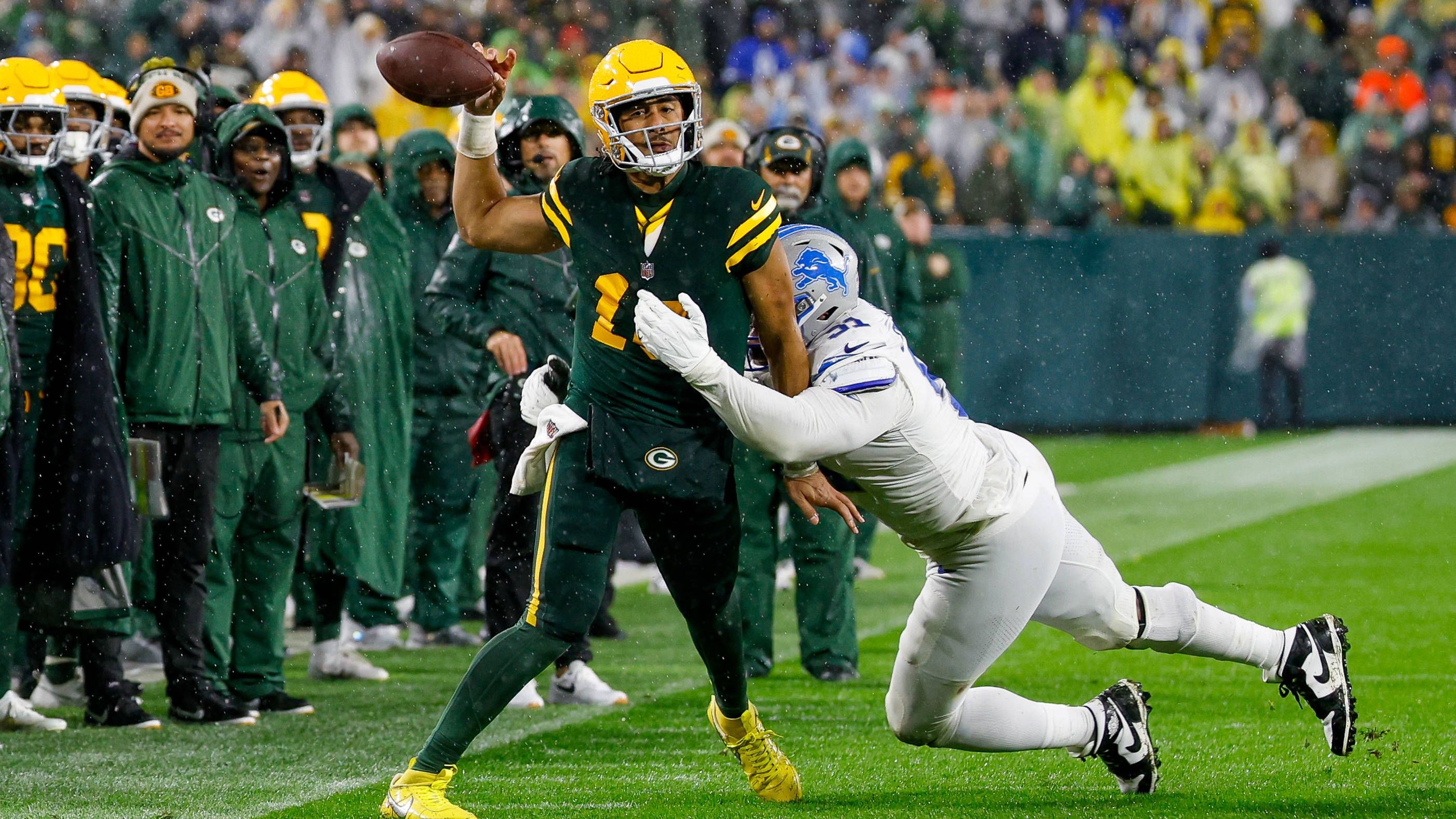 <strong>Platz 26 (geteilt): Jordan Love</strong><br>Team: Green Bay Packers<br>Anzahl der Spiele: 15<br>Sacks: 14
