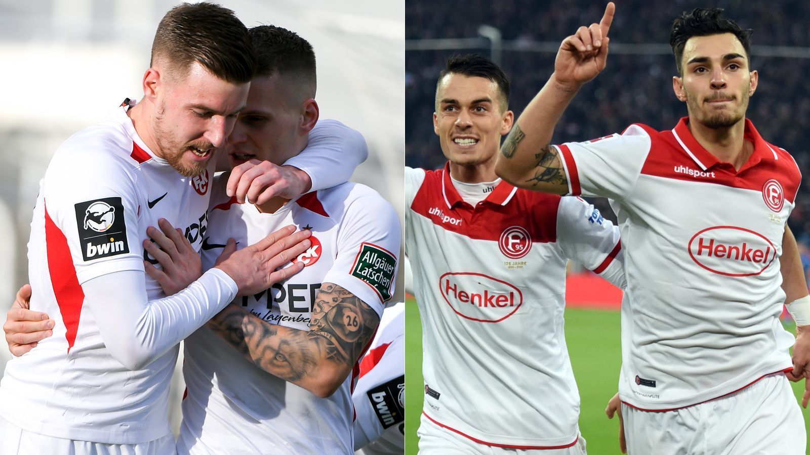 
                <strong>1. FC Kaiserslautern - Fortuna Düsseldorf</strong><br>
                Frankfurts kürzlicher Bundesliga-Gegner Fortuna Düsseldorf bekommt es im DFB-Pokal-Achtelfinale mit dem einzig verbliebenen Drittligisten zu tun, dem 1. FC Kaiserslautern. Die Pfälzer warfen mit Mainz und Nürnberg bereits zwei höherklassige Teams aus dem Wettbewerb, doch der Start ins Jahr 2020 verlief in der 3. Liga eher enttäuschend (ein Unentschieden, eine Niederlage). Großes Selbstvertrauen dürfte jedoch  auch beim FCK-Achtelfinal-Gegner Düsseldorf nicht da sein. Zum einen verspielte die Mannschaft von Ex-Lautern-Profi Uwe Rösler zuletzt einen 1:0-Vorsprung noch und zum anderen holte die Fortuna aus den zurückliegenden zehn Bundesliga-Spielen insgesamt nur sechs Punkte, daher darf sich Lautern tatsächlich Hoffnung auf die nächste Pokal-Sensation machen. ran.de-Tipp: 1:0
              